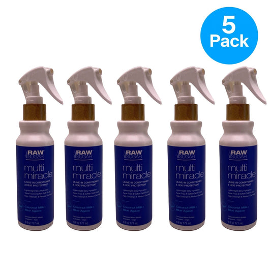 Raw Sugar Multi Miracle Leave-In Conditioner 6 fl oz 5 Pack New