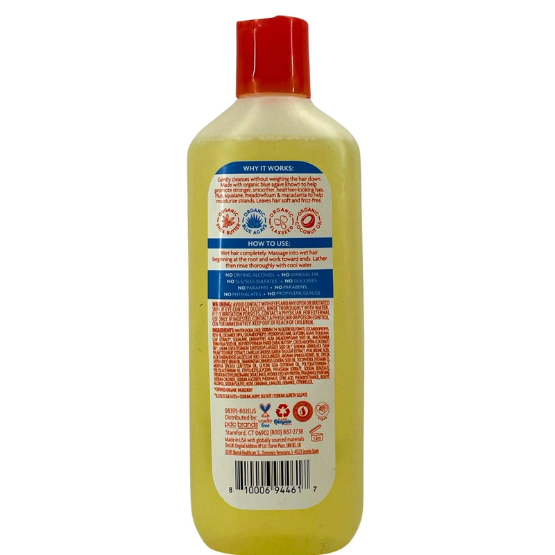 Cantu Weightless Smoothing Shampoo Fair Trade Blue Agave Extract 13.5 fl oz 4 P