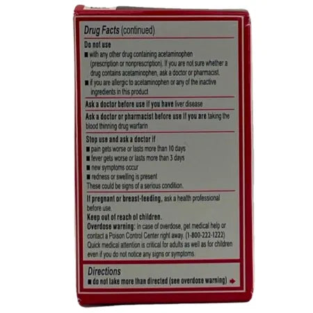 Tylenol Extra Strength Rapid Release Gels 500mg 24ct 7 Pack Exp 2027