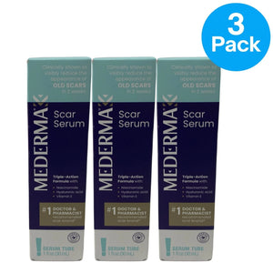 Mederma Scar Serum Triple Action 1 fl oz 3 Pack New