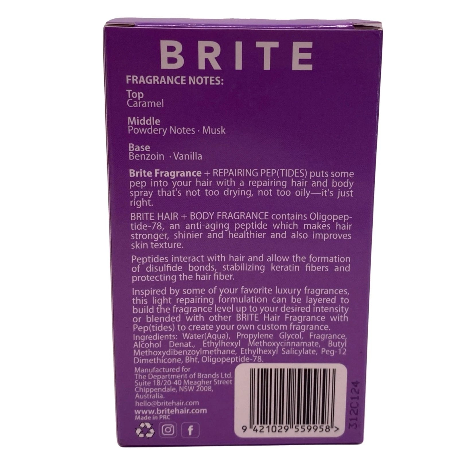 BRITE Sweet As Candy Hair & Body Fragrance 3.38 oz 5 Pack New 2