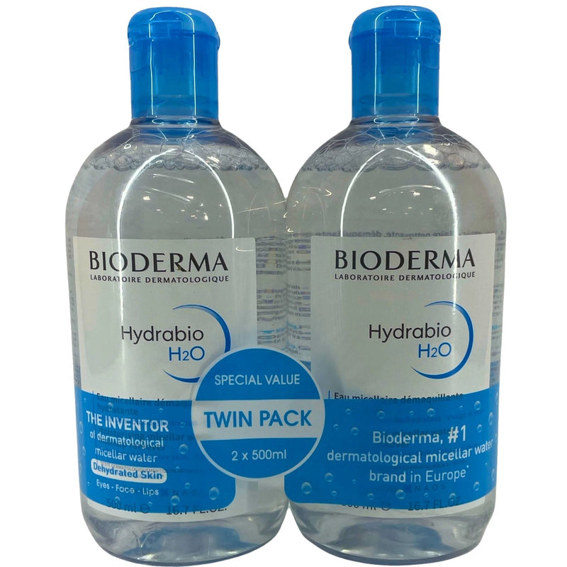 Bioderma Hydrabio H2O Micellar Water Cleansing Solution Dehydrated Skin 500 mL T