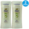 Dove Aluminum Free Cucumber and Green Tea Deodorant Stick 2.6 oz 2 Pack Bundle