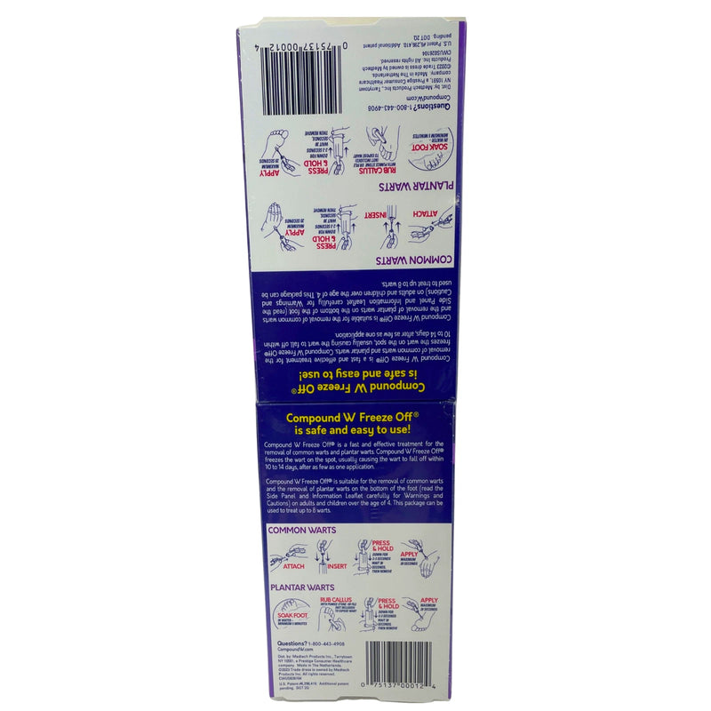 Compound W Freeze Off Wart Remover Original Freeze 8 Applications 4 Pack New