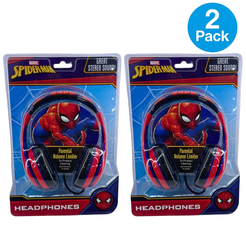 Marvel Spider-Man Kids Wired Headphones Parental Volume Limiter Stereo Sound 2 P