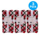 Christmas Plaid Cotton Dinner Napkins 18x18 in 3 Pack New