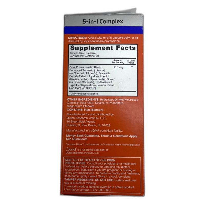 Joint Health Turmeric Plus Type II Capsules 60 Total Exp 03/27 Pack of 2 New