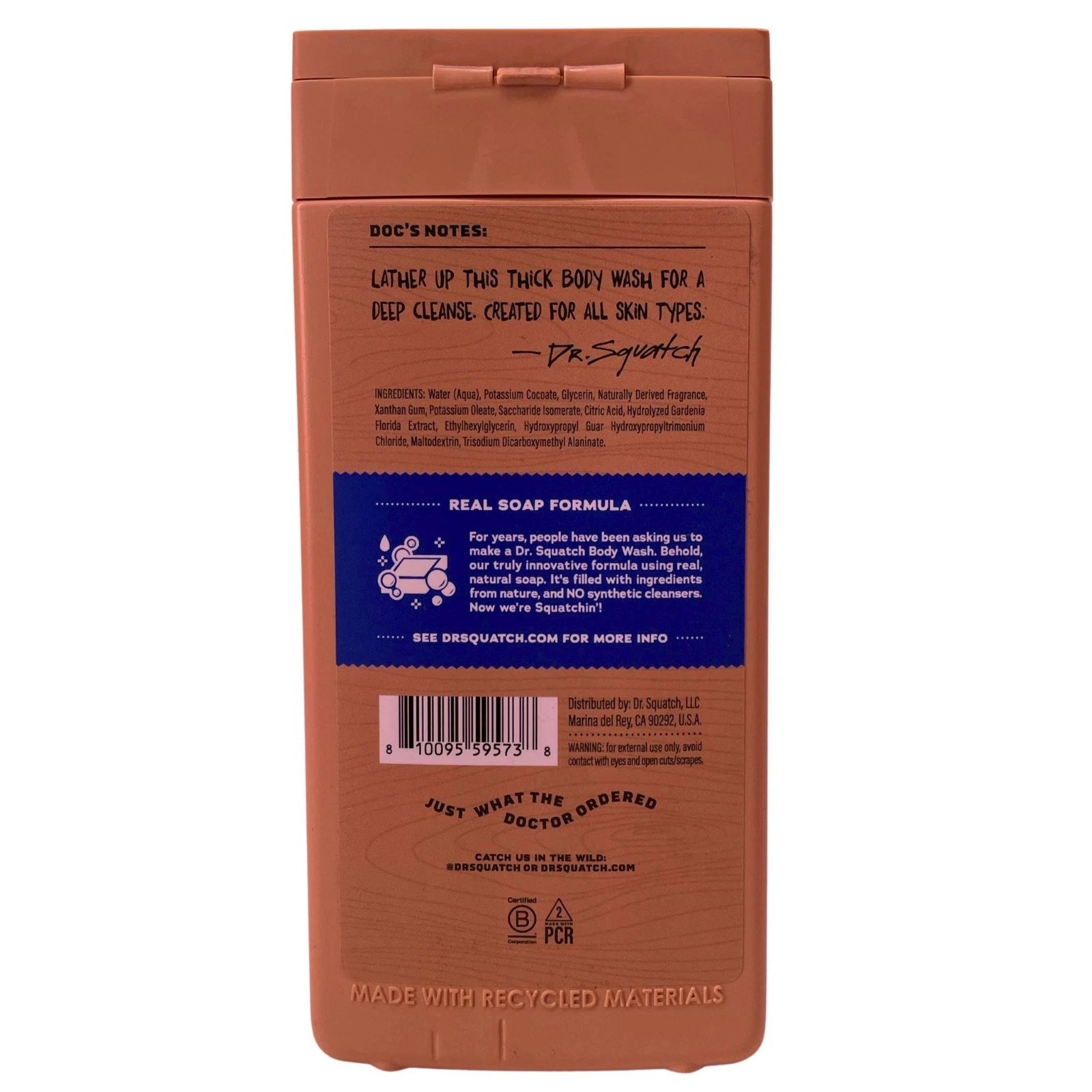 Dr. Squatch Fresh Falls Men’s Natural Body Wash 14oz 3 Pack