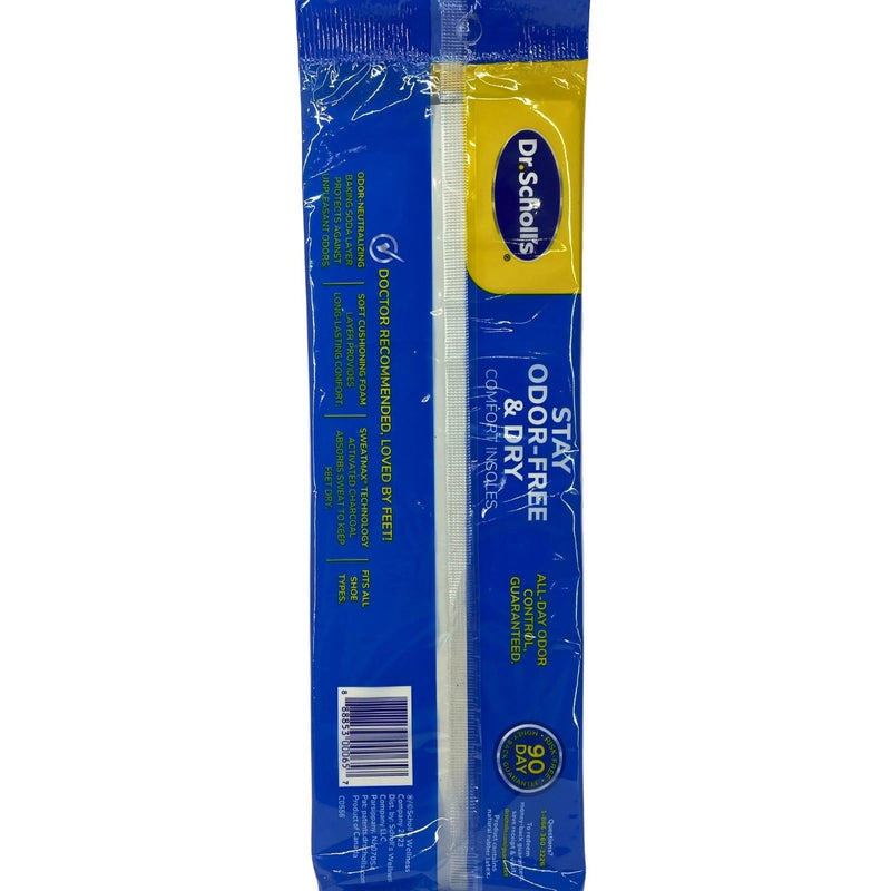 Dr. Scholl's Stay Odor-Free & Dry Comfort Insoles trim to fit 2 Pack