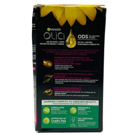 Garnier Olia 2.0 Soft Black Permanent Hair Color – 2 Pack – New