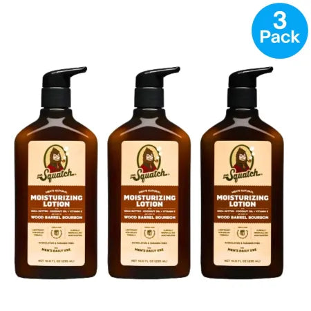 Dr Squatch Moisturizing Lotion 10 oz 3 Pack New
