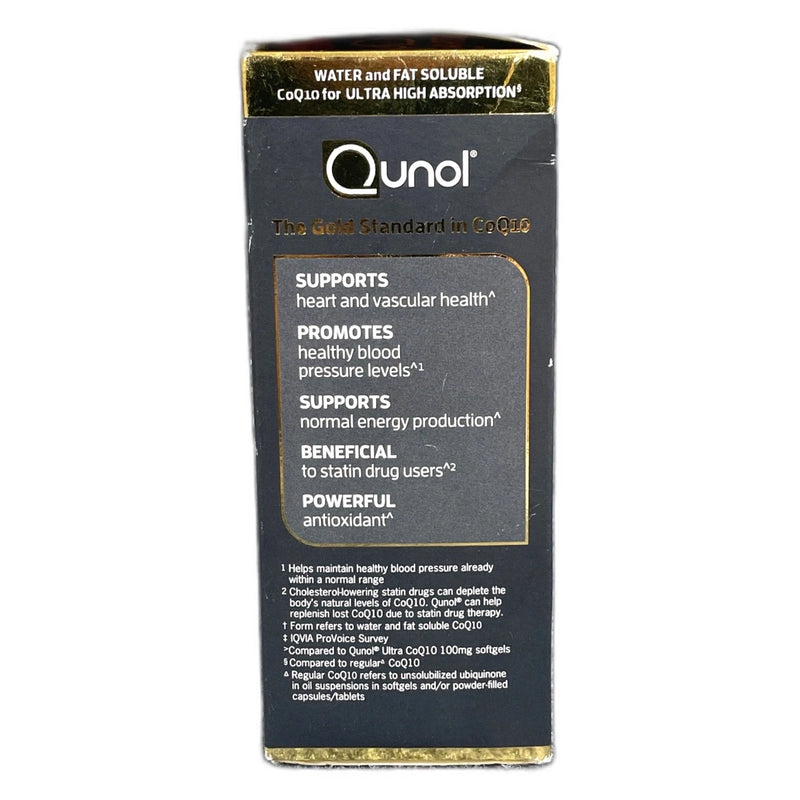 Qunol Ultra CoQ10 200mg Softgels 60ct Ubiquinol Heart Health Exp 04/29 New