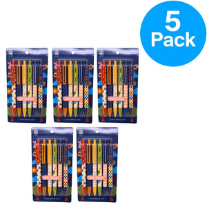 U Brands The Laguna Ballpoint Pens 1mm Black Ink Fun Prints 6ct 5 Pack (30 Pens)