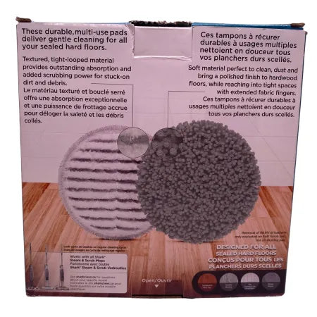 Shark Steam & Scrub Pads Dirt Grip 3 Pack Replacement Pads New