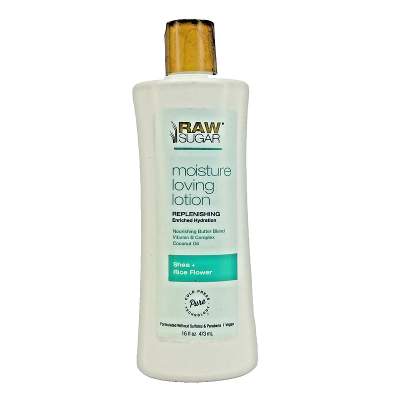 Raw Sugar Moisture Loving Lotion Shea + Rice Flower Replenishing 16 fl oz 5 Pack