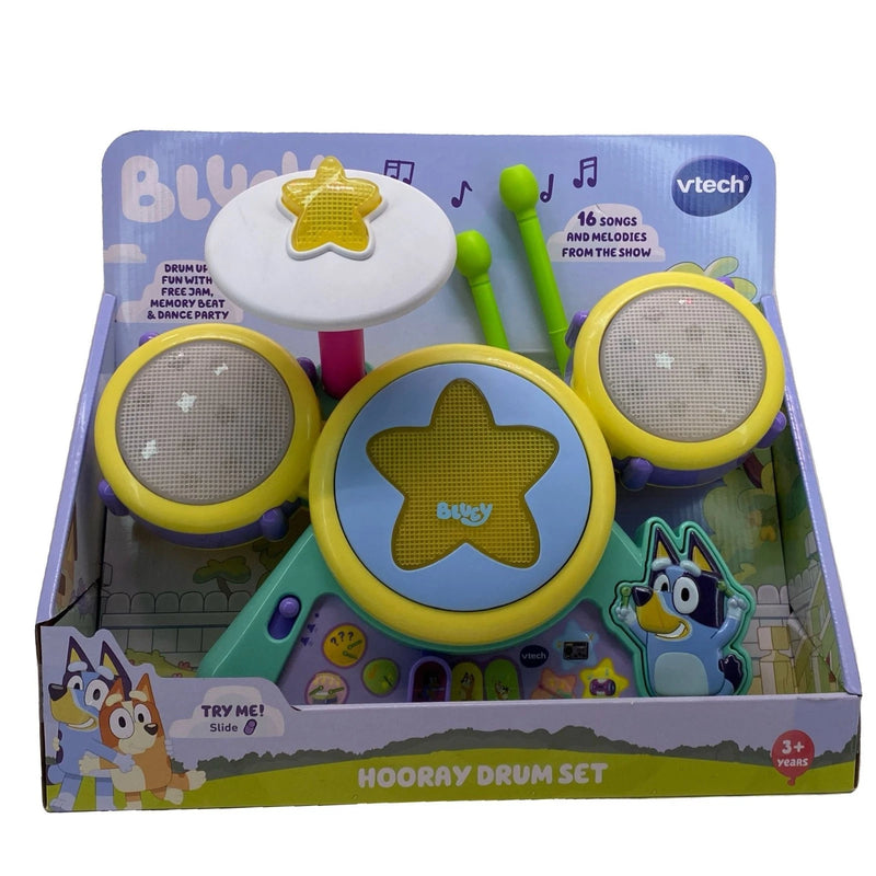 VTech Bluey Hooray Drum Set Musical Toy Interactive Learning 1 Pack