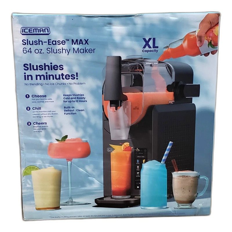Iceman Slush-Ease Slushy Maker Machine Customizable Thickness 64oz Black New