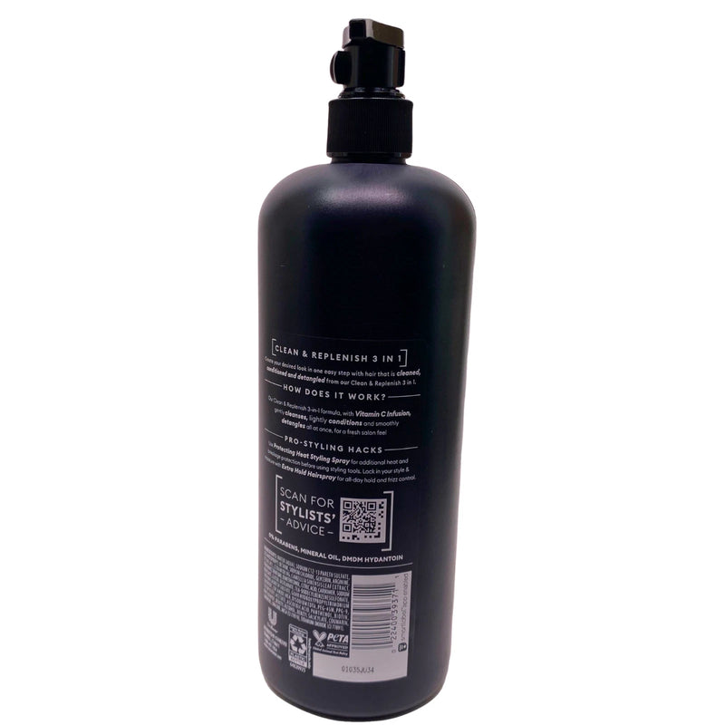 TRESemmé Clean & Replenish 3 in 1 Shampoo Conditioner Detangler 28 fl oz 3 Pack