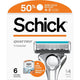 Schick Quattro Titanium Men's Razor Blade Refills, 6 Ct