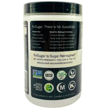 RxSugar Allulose Sugar 1 lb Plant-Based Sweetener – New