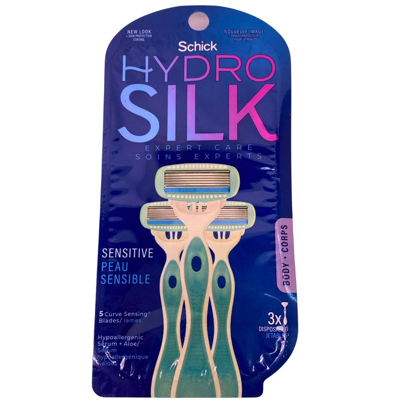 Schick Hydro Silk Sensitive Care Disposable Razors with Hydra-Boost Serum (12)