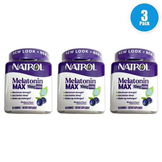 Natrol MelatoninMax , Sleep Gummies for Adults, Exp 09/27 Pack of 3 New