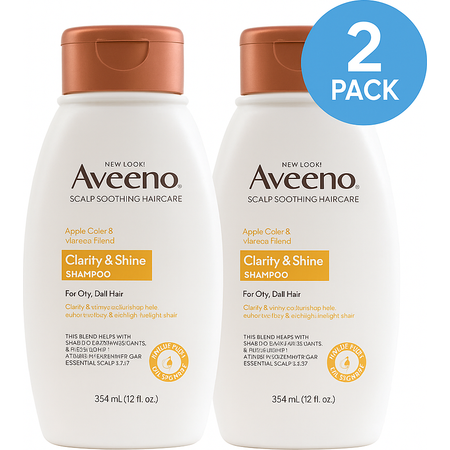 Aveeno Apple Cider Vinegar Shampoo – Pack of 2 (12 oz each)