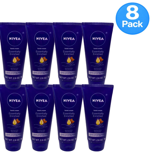 NIVEA Essentially Enriched Hand Cream 2.6 oz 8 Pack New