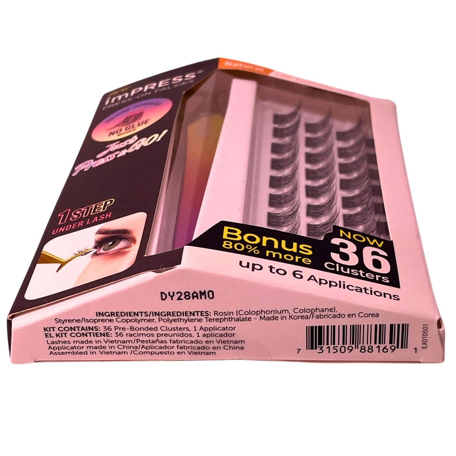 imPRESS Press-On Falsies Natural Lash Extensions Look 36ct Bonus 3 Pack