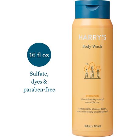 Harry's Men's Cleansing Body Wash, Redwood Scent, 16 fl oz