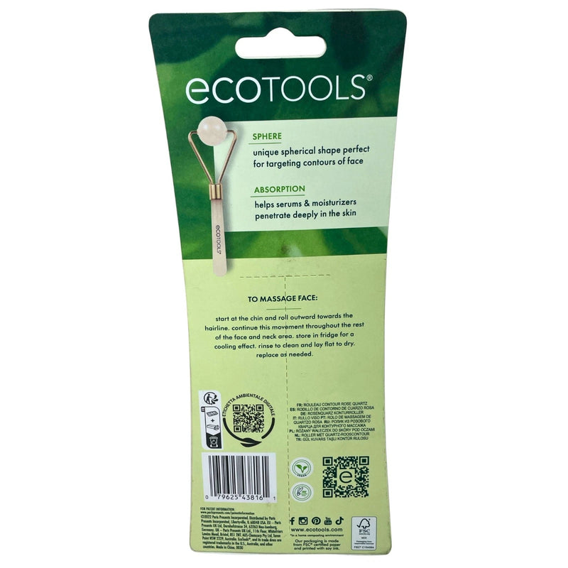 EcoTools Rose Quartz Contour Roller Facial Massage Tool 3 Pack New