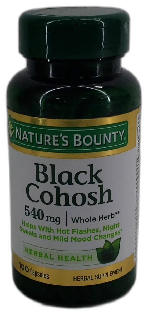 Nature's Bounty Black Cohosh Capsules Herbal 500 Total Exp 01/29 Pack of 5 New