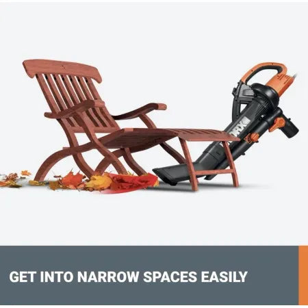 Worx TRIVAC 12 Amp 3-in-1 Blower/Mulcher/Vacuum With LEAFPRO Collection System 8