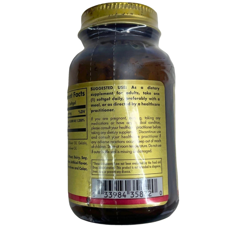 Solgar Vitamin D3 250 mcg 10,000 IU Immune Bone Health 120 Softgels 4 Pack New