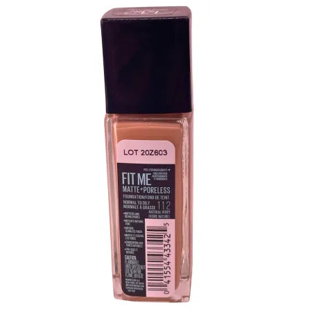 Maybelline Fit Me Matte + Poreless 112 Natural Ivory 2 Pack New