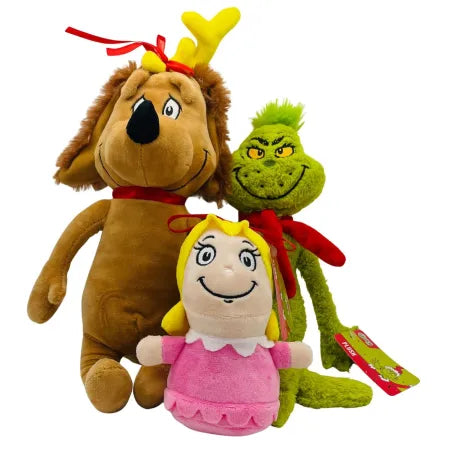 Grinch & Friends Plush Toy Set 3 Pack New