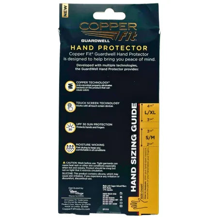 Copper Fit Guardwell Hand Protector Gloves L/XL 2 Pack New
