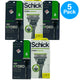 Schick Hydro Skin Comfort Sensitive Razor Handles & Blades Refills 5 Pack Assort