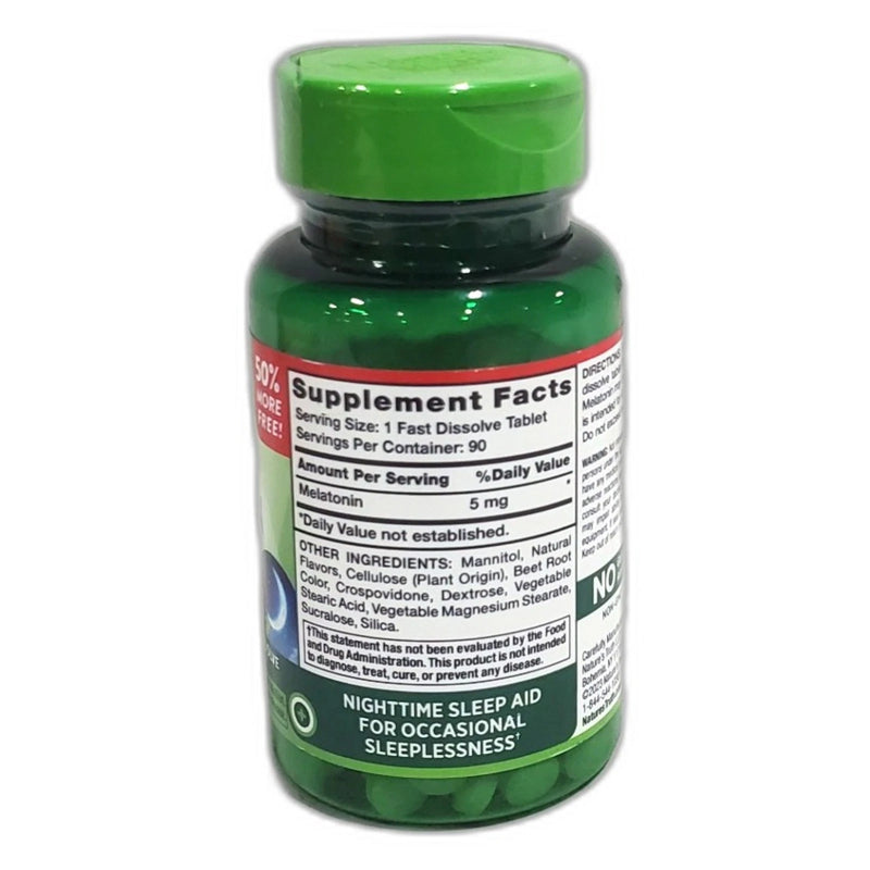 Nature's Truth Fast Dissolve Sleep Melatonin 5mg Berry Exp 02/27 Pack of 4 New