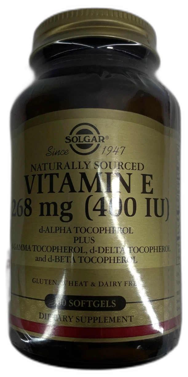 Solgar Vitamin IU Alpha Tocopherol Softgels 400 Total Exp 07/27 Pack of 4 New