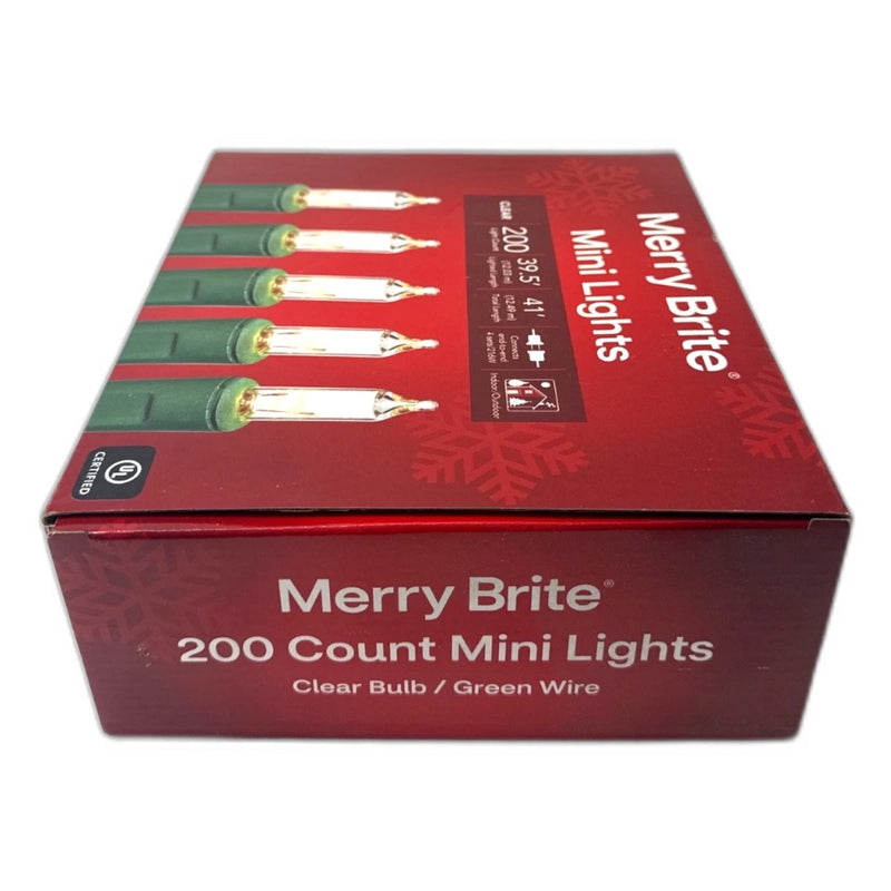 Merry Brite Mini Lights Christmas Tree Clear Bulbs 7200 Total Pack of 12 New