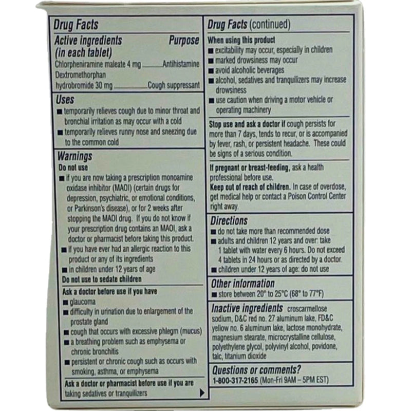 Coricidin HBP Cough & Cold Relief Decongestion Free 16 Tablets 3 Pack Exp 07/27