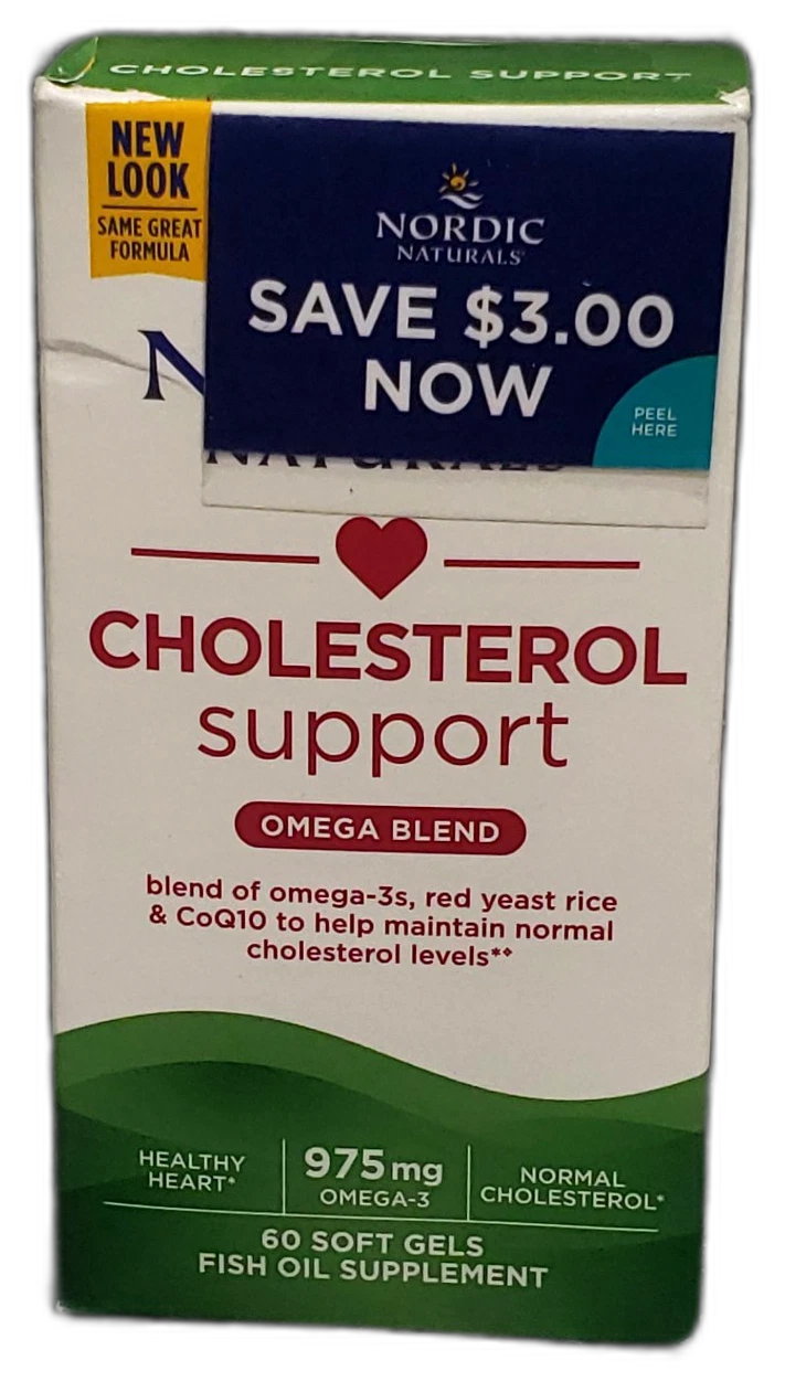 Nordic Naturals Cholesterol Support 120 Total Exp 06/27 Pack of 2 New