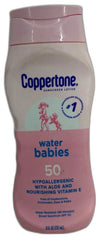 Coppertone Water Babies Sunscreen Lotion SPF 50 Water Exp 03/27 Pack of 2 New
