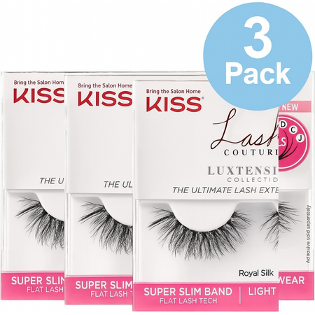 Kiss Lash Couture Royal Silk Luxtensions 1 Pair 3 Pack New 1
