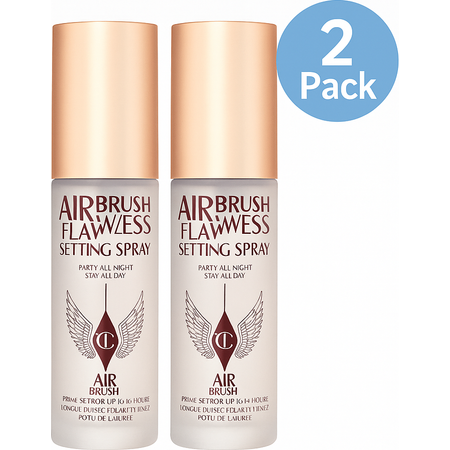 Charlotte Tilbury Airbrush Flawless Setting Spray 2 Pack Long-Lasting Hold New