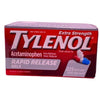 Tylenol Extra Strength Rapid Release Gels 500mg acetaminophen bottle with 225 gelcaps