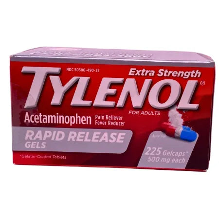 Tylenol Extra Strength Rapid Release Gels - 500mg Acetaminophen - 225 Gelcaps