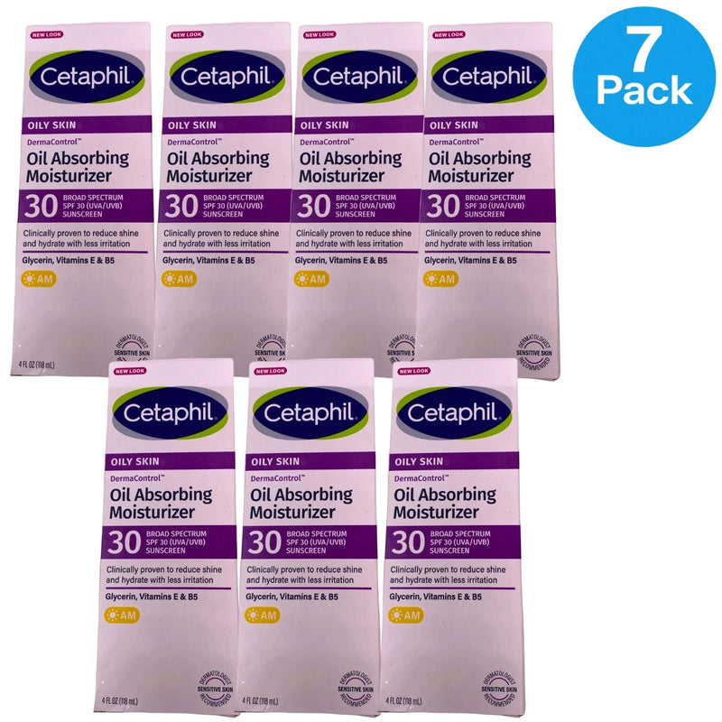 Cetaphil DermaControl Oil Absorbing Moisturizer SPF 30 4oz 7 Pack New Exp 03/27