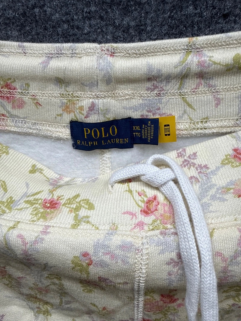 Polo Ralph Lauren Shorts Ivory Floral Size XXL Women's NWOT